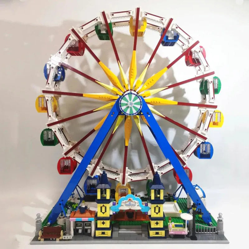 Building Blocks City Creator Expert MOC Motorized RC Ferris Wheel Bricks Toy - 17