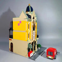 Thumbnail for Building Blocks City Creator MOC Experts Corner Post Office with Light Bricks Toys Construction Set Toys - 12