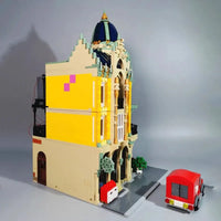 Thumbnail for Building Blocks City Creator MOC Experts Corner Post Office with Light Bricks Toys - 12