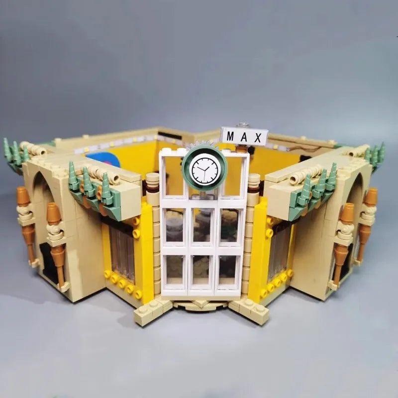 Building Blocks City Creator MOC Experts Corner Post Office with Light Bricks Toys - 7
