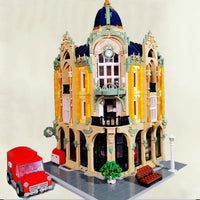 Thumbnail for Building Blocks City Creator MOC Experts Corner Post Office with Light Bricks Toys Construction Set Toys - 10