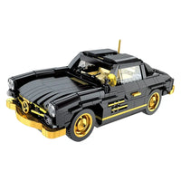 Thumbnail for Building Blocks Classic Sports Car MOC Mercedes 300SL Gullwing Bricks Toy Construction Set Toys - 9