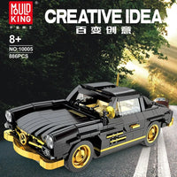 Thumbnail for Building Blocks Classic Sports Car MOC Mercedes 300SL Gullwing Bricks Toy Construction Set Toys - 3