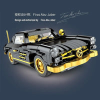 Thumbnail for Building Blocks Classic Sports Car MOC Mercedes 300SL Gullwing Bricks Toy Construction Set Toys - 4