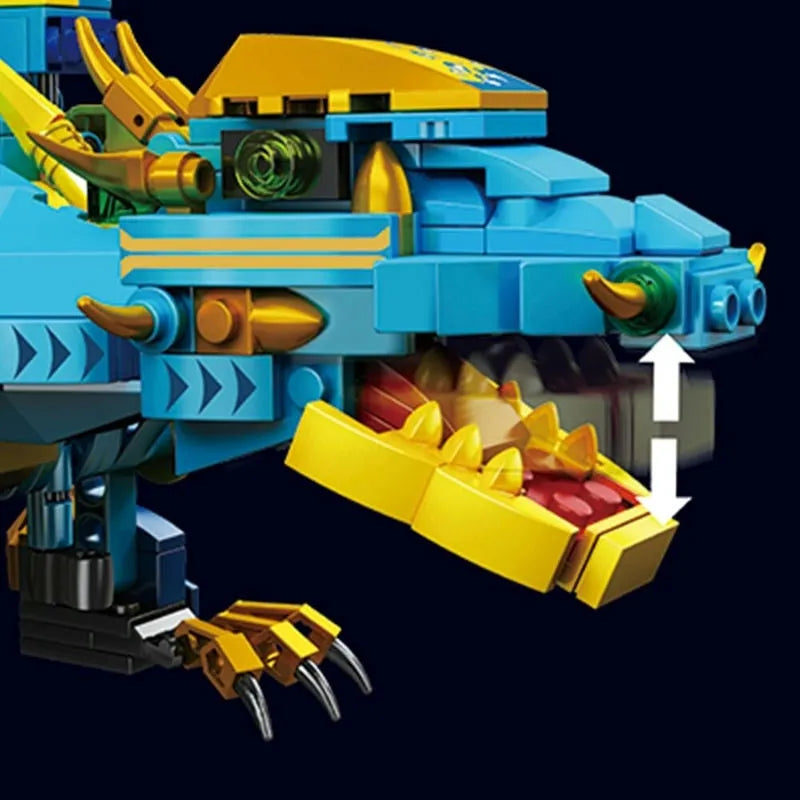 Building Blocks Creative Expert Frost Ocean Dragon Robot APP RC Bricks Toys Construction Set Toys - 3