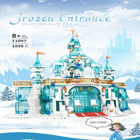 Thumbnail for Building Blocks Creative MOC Expert Princess Frozen Entrance Ice Castle Bricks Toy - 2