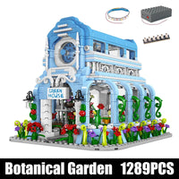 Thumbnail for Building Blocks Creator Expert MOC Botanical Garden With Lights Bricks Toy - 1