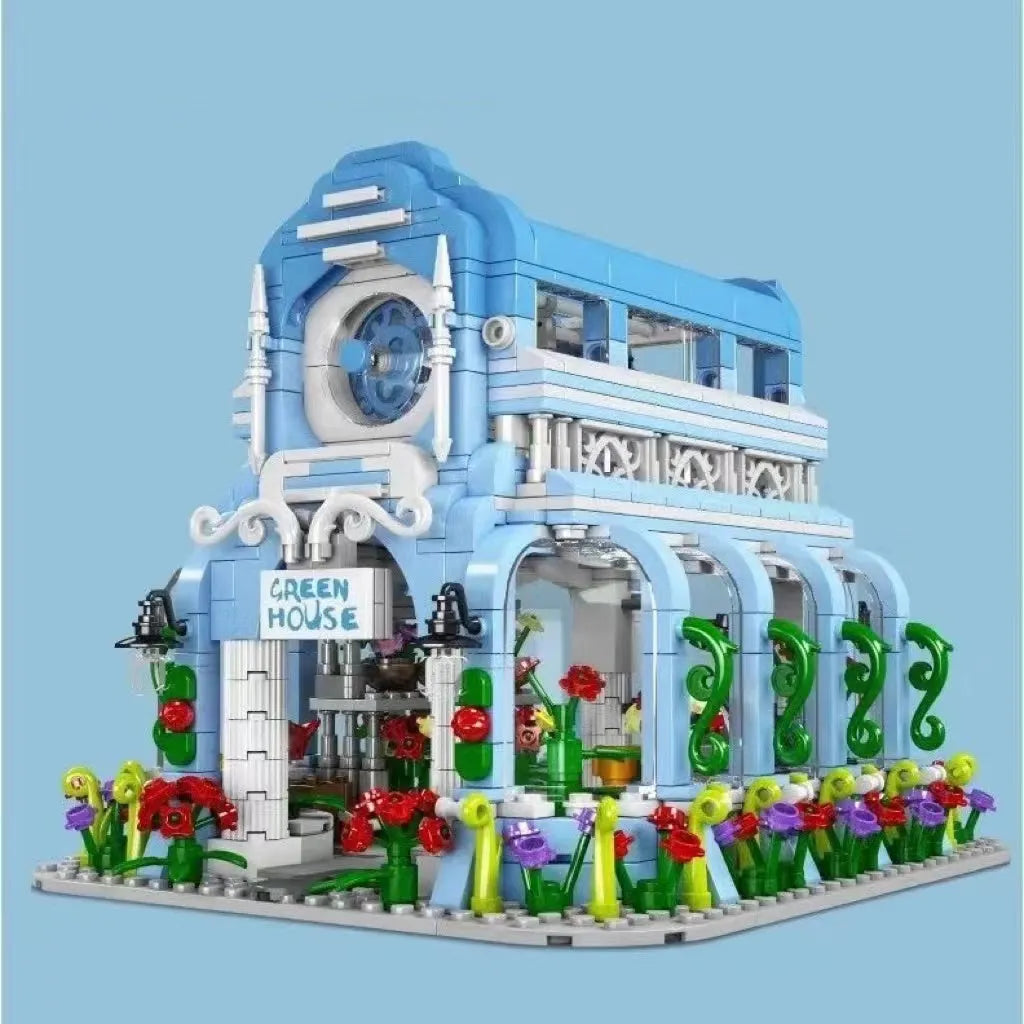 Building Blocks Creator Expert MOC Botanical Garden With Lights Bricks Toy - 2