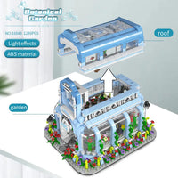 Thumbnail for Building Blocks Creator Expert MOC Botanical Garden With Lights Bricks Toy - 9