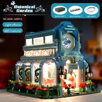 Thumbnail for Building Blocks Creator Expert MOC Botanical Garden With Lights Bricks Toy - 8