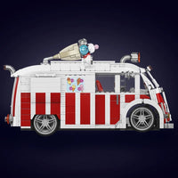 Thumbnail for Building Blocks Creator Expert Tech MOC Ice Cream Truck Bricks Toy 10039 - 9