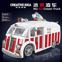 Thumbnail for Building Blocks Creator Expert Tech MOC Ice Cream Truck Bricks Toy 10039 - 2
