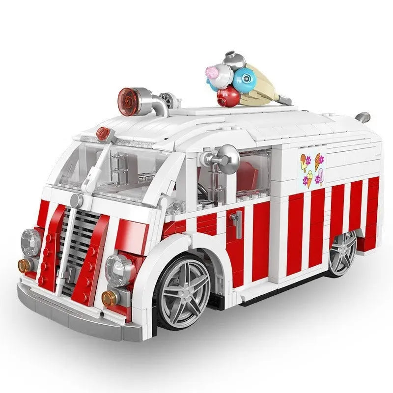 Building Blocks Creator Expert Tech MOC Ice Cream Truck Bricks Toy 10039 - 3