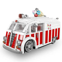 Thumbnail for Building Blocks Creator Expert Tech MOC Ice Cream Truck Bricks Toy 10039 Construction Set Toys - 3