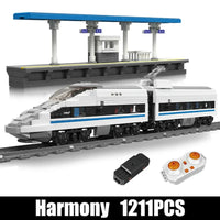 Thumbnail for Building Blocks High Tech RC CRH380A Speed Train Bricks Toy - 2