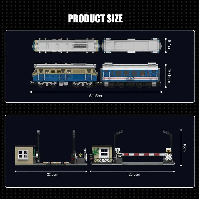 Building Blocks High Tech RC DF4B Diesel Locomotive Train Bricks Toy Construction Set Toys - 7