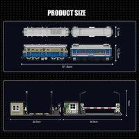 Thumbnail for Building Blocks High Tech RC DF4B Diesel Locomotive Train Bricks Toy - 7