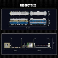 Thumbnail for Building Blocks High Tech RC DF4B Diesel Locomotive Train Bricks Toy Construction Set Toys - 7