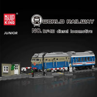 Thumbnail for Building Blocks High Tech RC DF4B Diesel Locomotive Train Bricks Toy - 3