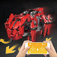 Thumbnail for Building Blocks Military MOC APP Motorized RC Walking Tank Robot Bricks Toy - 4