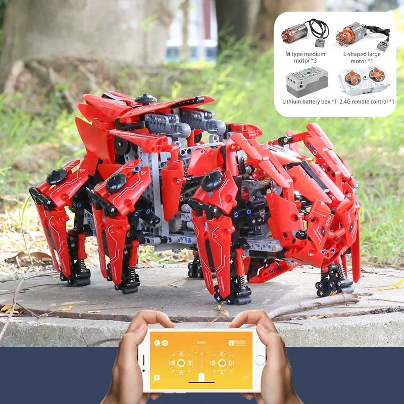 Building Blocks Military MOC APP Motorized RC Walking Tank Robot Bricks Toy - 11