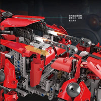 Thumbnail for Building Blocks Military MOC APP Motorized RC Walking Tank Robot Bricks Toy - 7