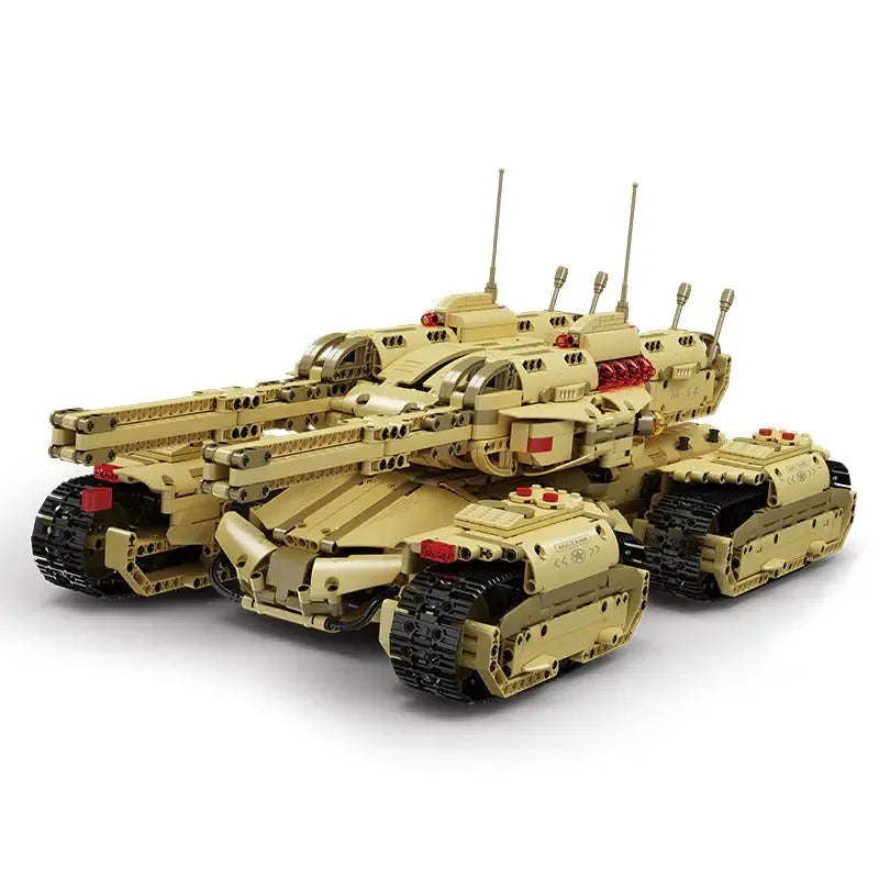 Building Blocks Military MOC Motorized RC Heavy Mammoth Tank Bricks Toy - 1
