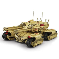 Thumbnail for Building Blocks Military MOC Motorized RC Heavy Mammoth Tank Bricks Toy - 1