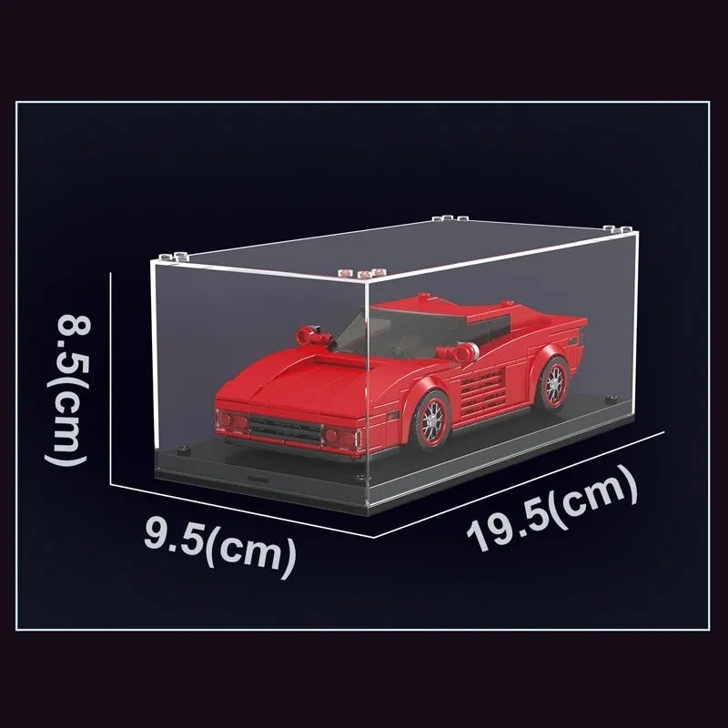 Building Blocks Mini Ferrari Testarossa Classic Racing Sports Car Bricks Toy 27012 - 4