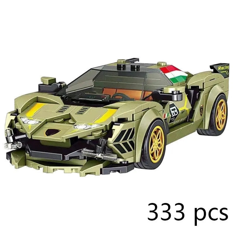 Building Blocks Mini Lambo Sian Super Racing Sports Car Bricks Toys 27003 Construction Set Toys - 1