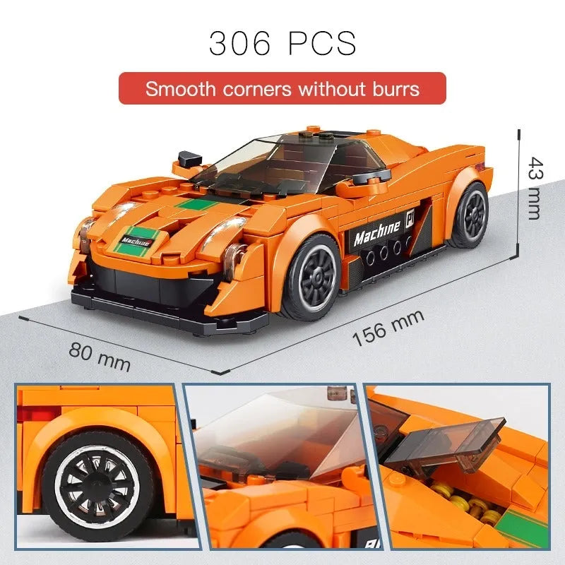 Building Blocks Mini McLaren P1 Super Sports Racing Car Bricks Kids Toy 27004 - 4