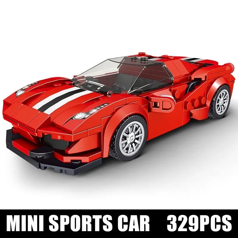 Building Blocks Mini Super Ferrari 488 GTB Racing Sports Car Bricks Toy 27006 - 2