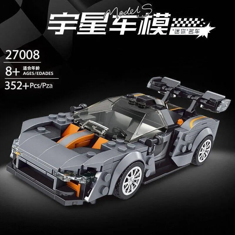 Building Blocks Mini Super Ferrari 488 GTB Racing Sports Car Bricks Toy 27006 - 4