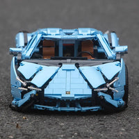 Thumbnail for Building Blocks MOC 13056 APP RC Racing Car Lamborghini Hyper Bricks Toy - 21