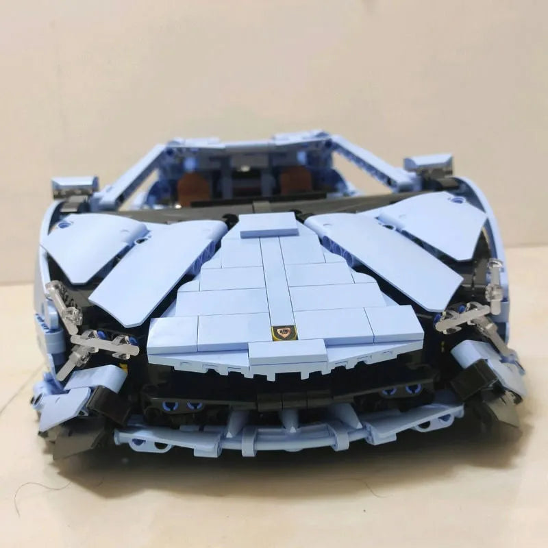 Building Blocks MOC 13056 Roadster Lamborghini Hyper Racing Car Bricks Toy - 14