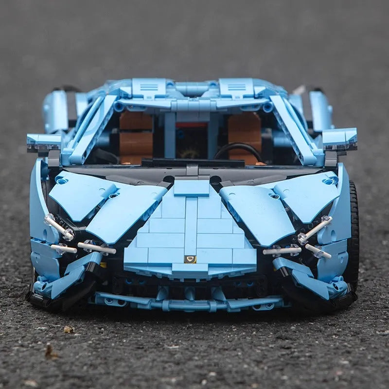 Building Blocks MOC 13056 Roadster Lamborghini Hyper Racing Car Bricks Toy - 9