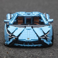 Thumbnail for Building Blocks MOC 13056 Roadster Lamborghini Hyper Racing Car Bricks Toy - 9