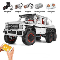 Thumbnail for Building Blocks MOC 13061 RC AWD Motorized G700 SUV Car Tech Bricks Toys - 1