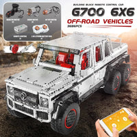 Thumbnail for Building Blocks MOC 13061 RC AWD Motorized G700 SUV Car Tech Bricks Toys - 6
