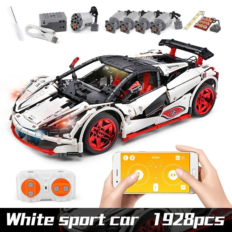 Building Blocks MOC 13067 Motorized RC ICARUS Supercar Racing Car Bricks Toys Construction Set Toys - 7
