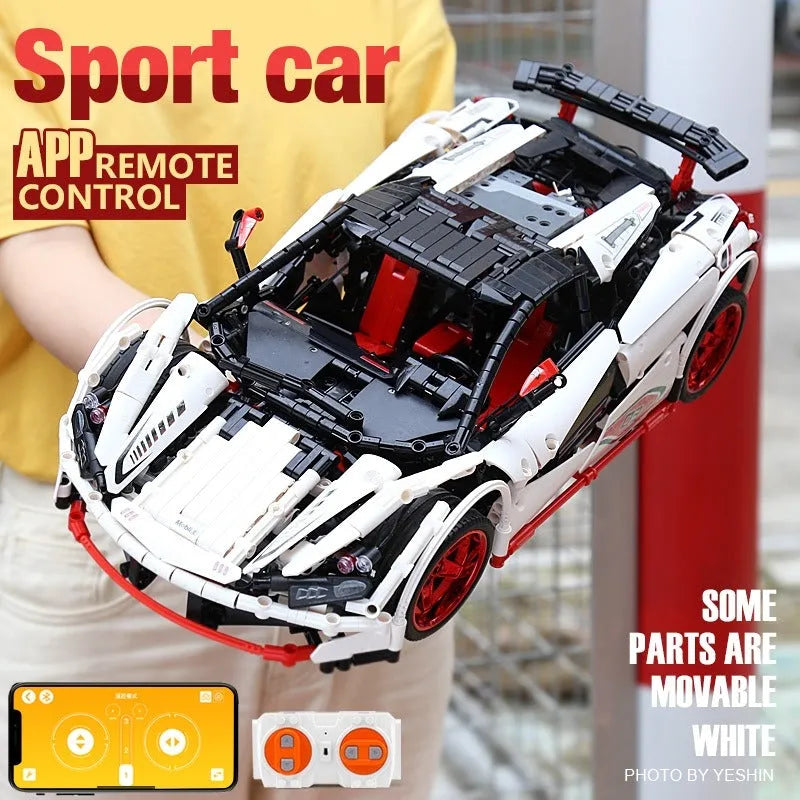 Building Blocks MOC 13067 Motorized RC ICARUS Supercar Racing Car Bricks Toys Construction Set Toys - 6