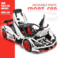 Thumbnail for Building Blocks MOC 13067 Motorized RC ICARUS Supercar Racing Car Bricks Toys Construction Set Toys - 4