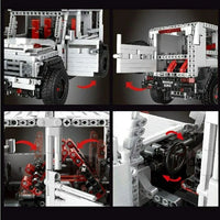 Thumbnail for Building Blocks MOC 13069 SUV Car G500 Off - Road AWD Bricks Toys - 11