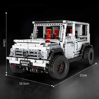 Thumbnail for Building Blocks MOC 13069 SUV Car G500 Off-Road AWD Bricks Toys Construction Set Toys - 15