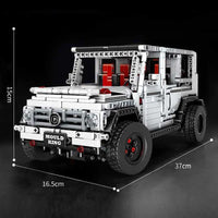 Thumbnail for Building Blocks MOC 13069 SUV Car G500 Off - Road AWD Bricks Toys - 15