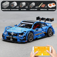Thumbnail for Building Blocks MOC 13073 RC Mercedes Benz AMG C63 Racing Car Bricks Toy - 8
