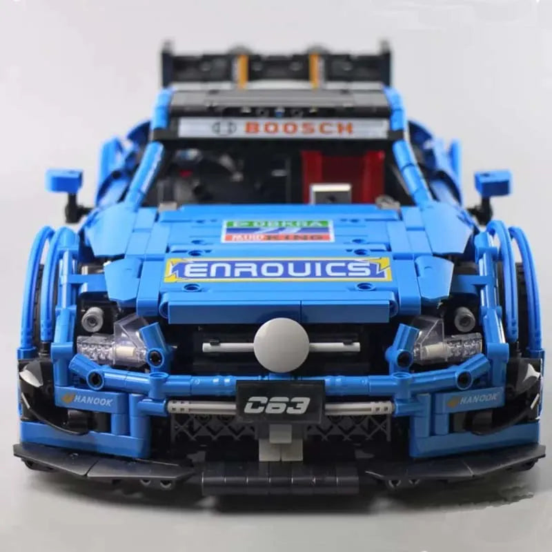 Building Blocks MOC 13073 RC Mercedes Benz AMG C63 Racing Car Bricks Toy - 4