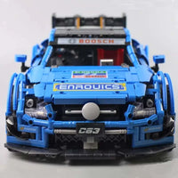 Thumbnail for Building Blocks MOC 13073 RC Mercedes Benz AMG C63 Racing Car Bricks Toy - 4