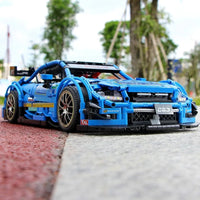 Thumbnail for Building Blocks MOC 13073 RC Mercedes Benz AMG C63 Racing Car Bricks Toy - 12