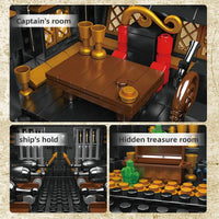 Thumbnail for Building Blocks MOC 13083 Pirates Of Caribbean The Seagull Ship Bricks Toy - 9